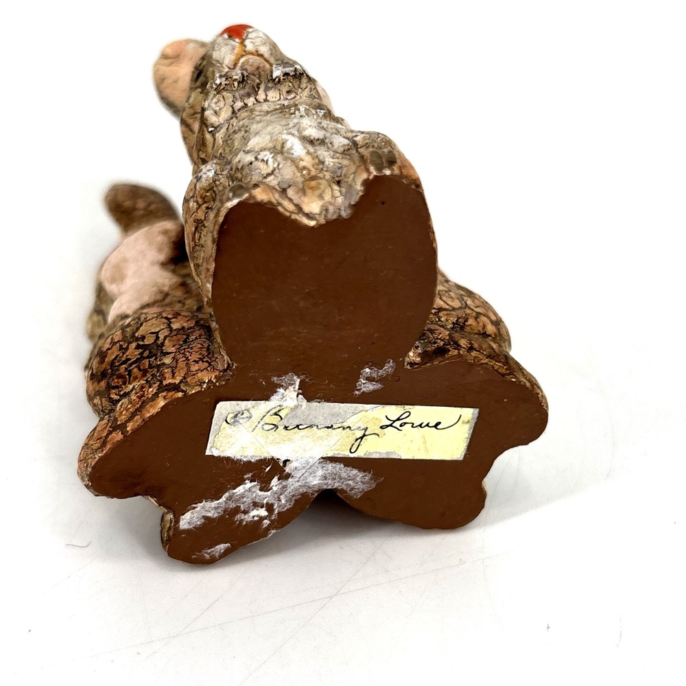 Bethany Lowe Bunny Trio Figurine 3" Rabbit Easter Antique Look - Picture 6 of 6
